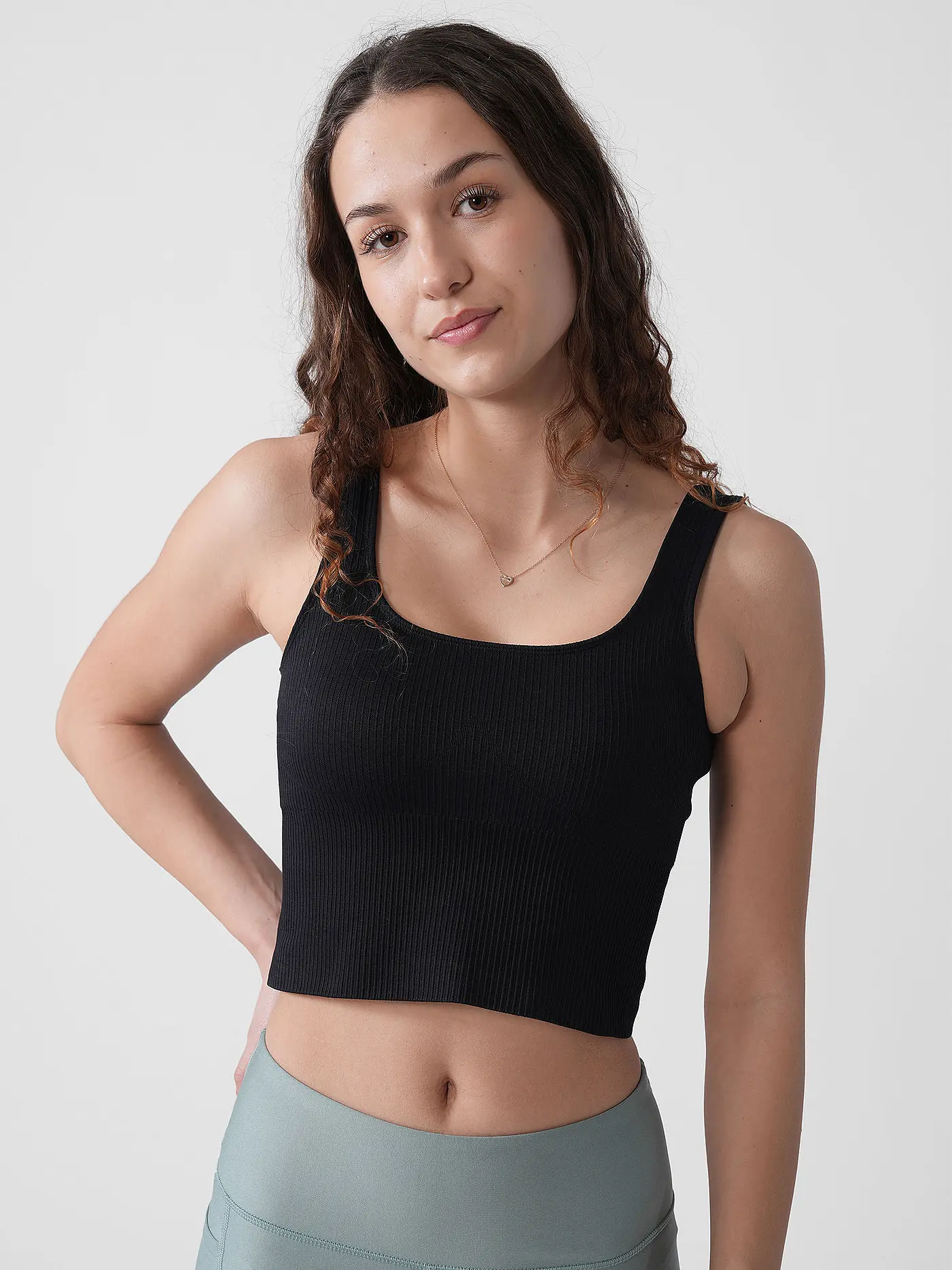 AIM'N | Top - Bralette Cropped Fit | schwarz